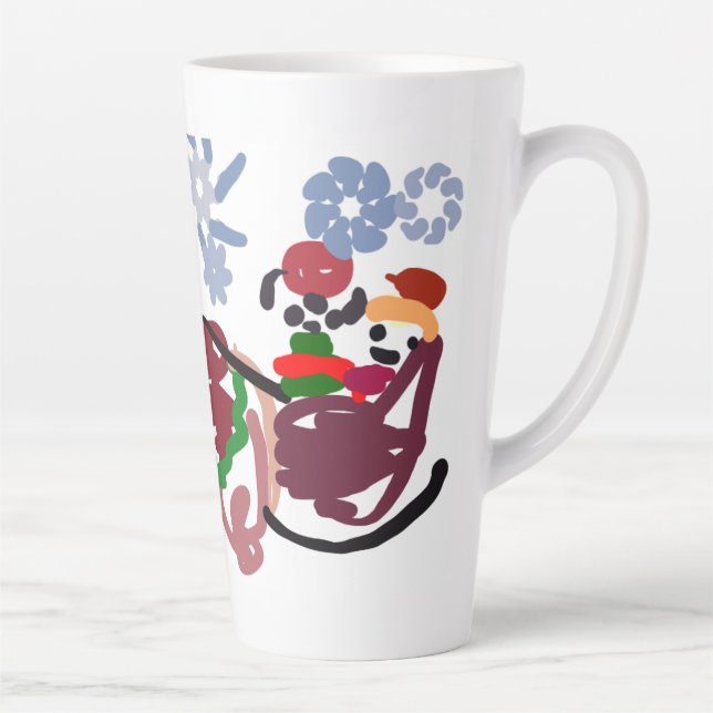 Schlitten Winter Milchtasse (Rechts)