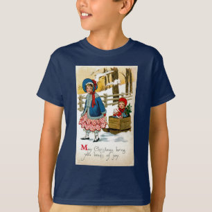Schlitten ziehen T-Shirt