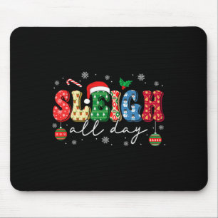 Schlittenfahren den ganzen Tag Schlachten Frauen W Mousepad