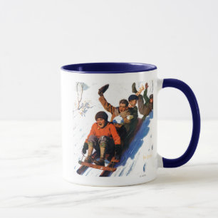 Schlittenfahren Tasse