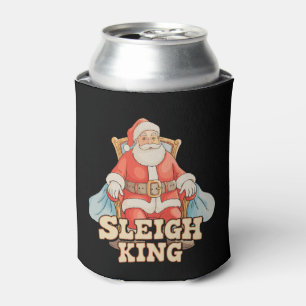 Schlittenkönig Santa Weihnachten Urlaub Xmas Saiso Dosenkühler