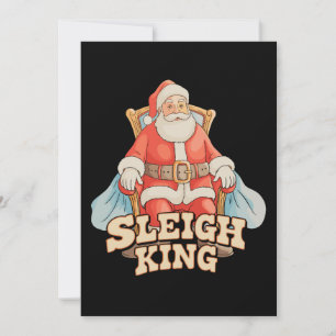 Schlittenkönig Santa Weihnachten Urlaub Xmas Saiso Einladung