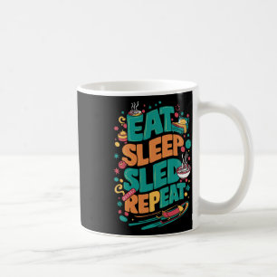 Schlittenschnee Wintersport Winter Outdood Act Kaffeetasse