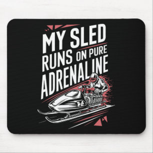 Schlittenschnee Wintersport Winter Outdood Act Mousepad