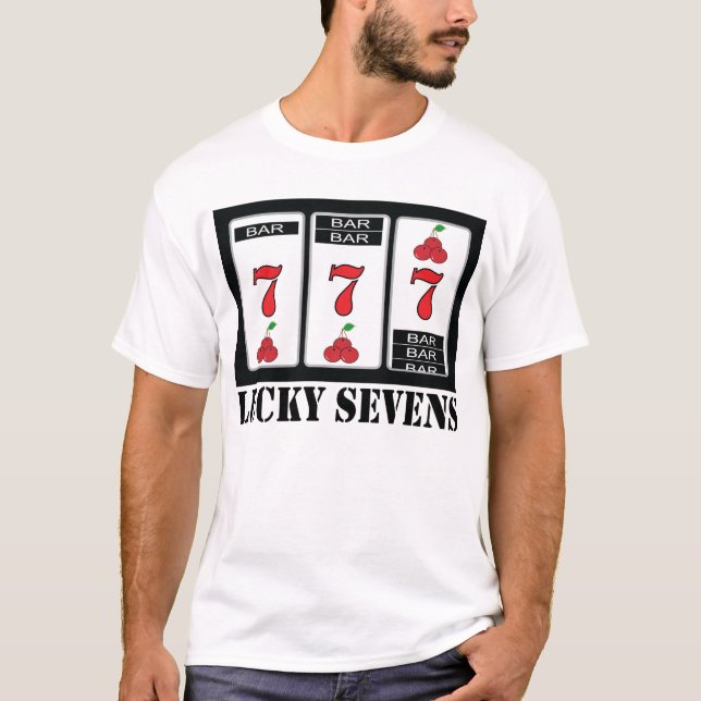 Schlitze glückliches Sevens T-Shirt (Vorderseite)