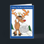 Schlomo Die Menorahed Rentier Hanukkah Card Feiertagskarte<br><div class="desc">SCHLIESSLICH eine Hanukkah-Karte,  die sowohl FUNNY als auch TENDER ist! BTW..Können wir BITTE unsere "Stammesdenken" über die korrekte Schreibweise von "Menorah" (Mennorah?... . Menorrah?... ganz zu schweigen von Hanukkah... Oder ist es Hannukah?... 100% ALLER GEWINNE werden an die Stiftung Brustkrebsforschung gespendet.</div>