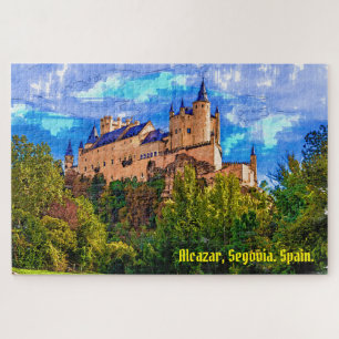 Schloss Alcazar, Segovia, Spanien. Puzzle