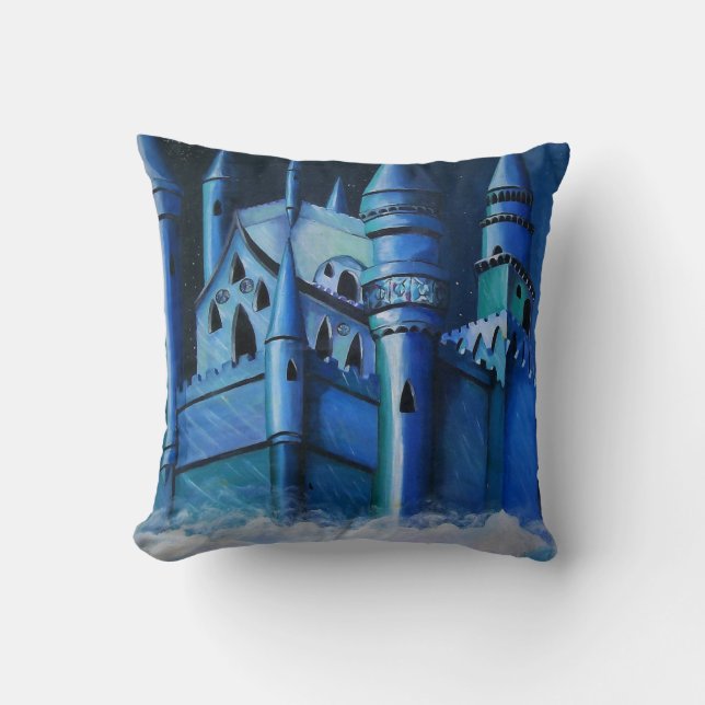 Schloss am Himmel Kissen (Vorderseite)