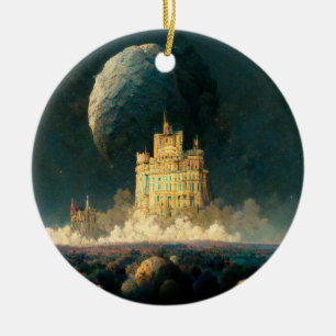 Schloss am Rande der Weltanschauung - Sci-Fi Keramik Ornament