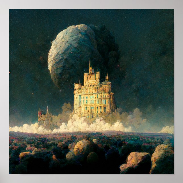 Schloss am Rande der Weltanschauung - Sci-Fi Poster (Vorne)