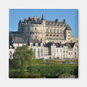 Schloss Amboise Frankreich Postcard Square Sticker Magnet