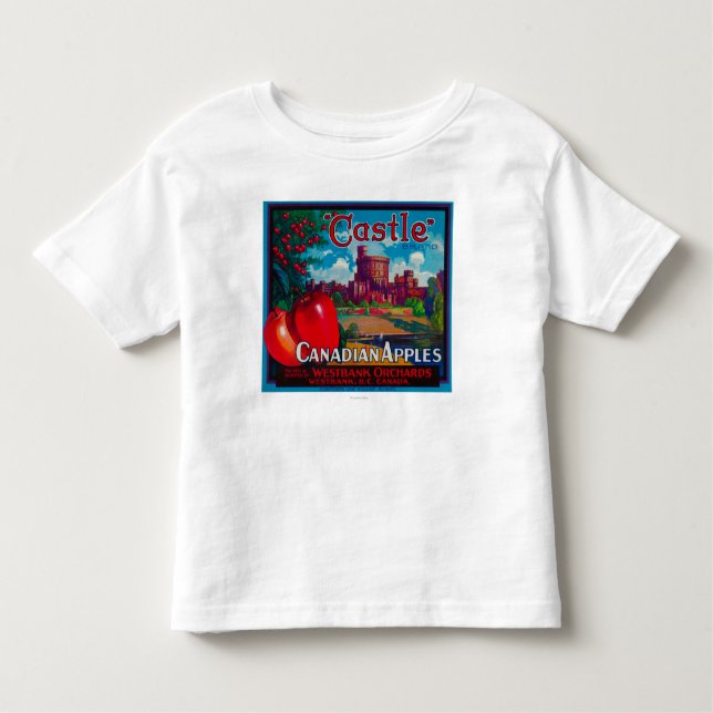 Schloss Apple beschriften - Westbank B.C. Kanada Kleinkind T-shirt (Vorderseite)