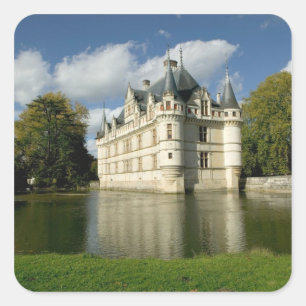 Schloss Azay-le-Rideau, Indre-et-Loire, 2 Quadratischer Aufkleber