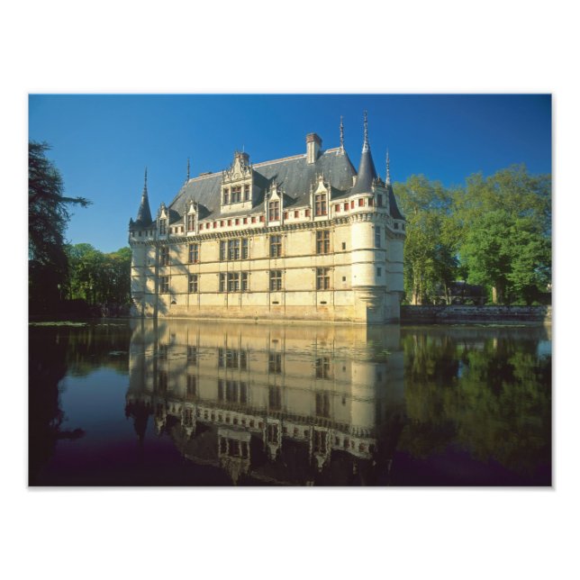 Schloss Azay-le-Rideau, Indre-et-Loire, Fotodruck (Vorne)