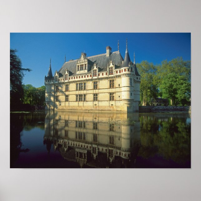 Schloss Azay-le-Rideau, Indre-et-Loire, Poster (Vorne)