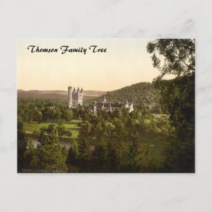 Schloss Balmoral, Royal Deeside, Schottland Postkarte