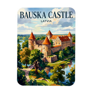 Schloss Bauska Lettland Magnet