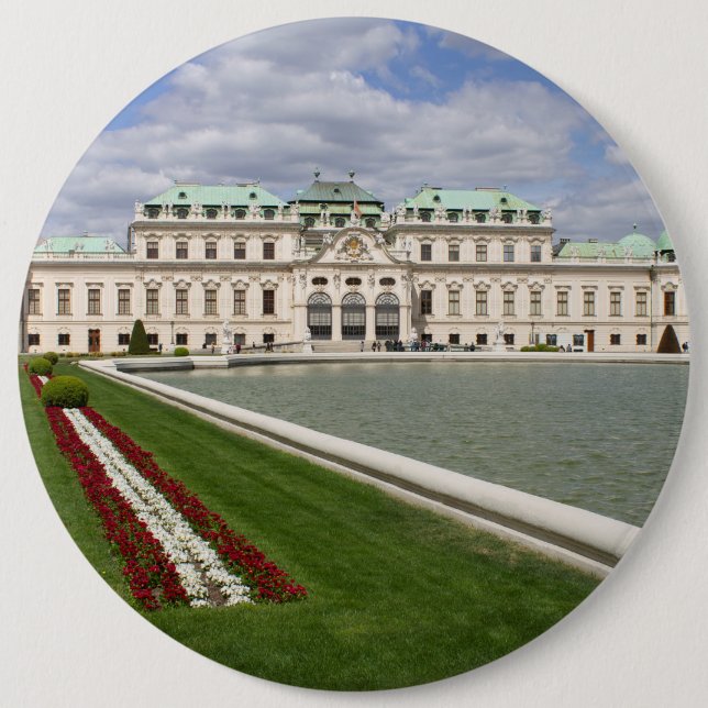 Schloss Belvedere, Wien, Österreich Button (Vorderseite)