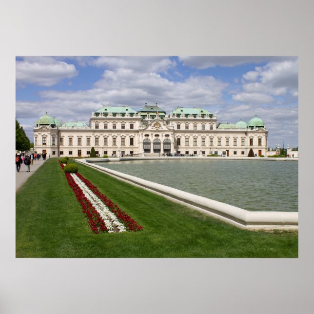 Schloss Belvedere, Wien, Österreich Poster (Vorne)