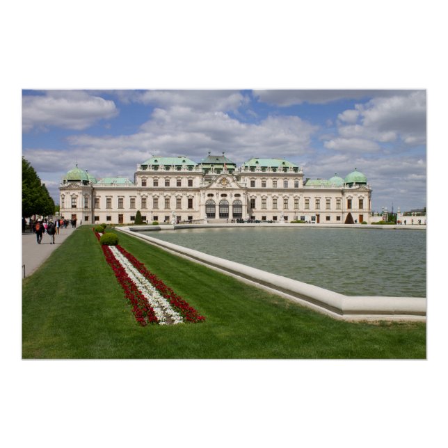 Schloss Belvedere, Wien, Österreich Poster (Vorderseite)