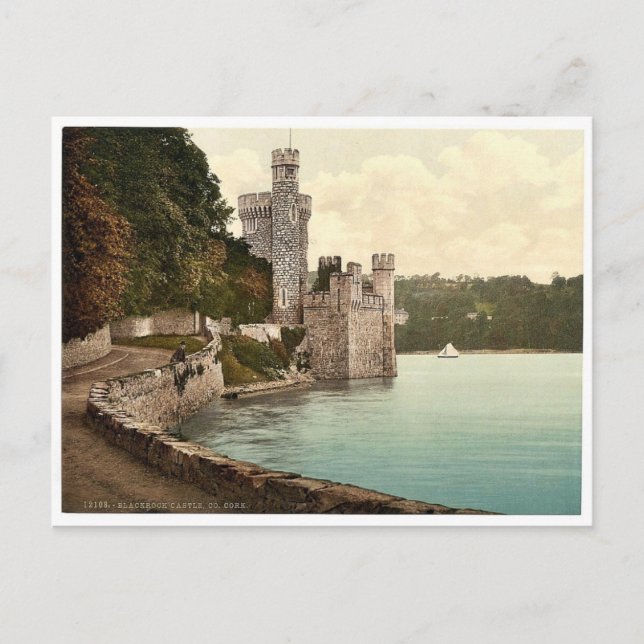 Schloss Blackrock Co. Cork, Irland Seltene Fotochr Postkarte (Vorderseite)