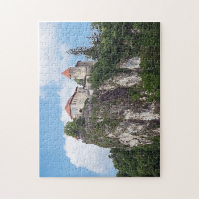 Schloss Bled, Bled, Slowenien Puzzle (Vertikal)