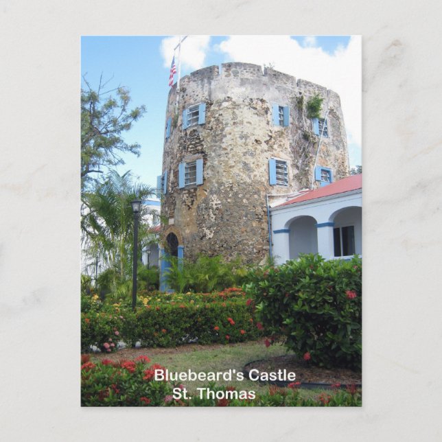 Schloss Bluebeard, St. Thomas Postkarte (Vorderseite)