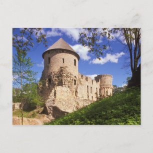 Schloss Cesis in Mittelletten. Postkarte