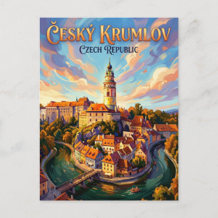 Schloss Cesky Krumlov Tschechische Republik Postkarte