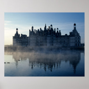 Schloss Chambord bei Morgengrauen, Loir-et-Cher, L Poster