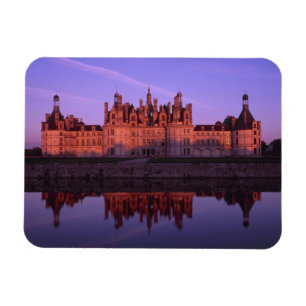 Schloss Chambord bei Sonnenuntergang, Loire-Tal, F Magnet