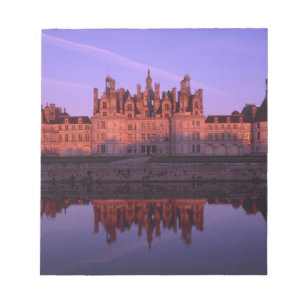 Schloss Chambord bei Sonnenuntergang, Loire-Tal, F Notizblock