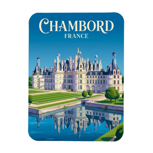 Schloss Chambord Frankreich Magnet (Vertikal)