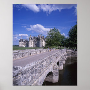 Schloss Chambord, Loiretal, Frankreich Poster