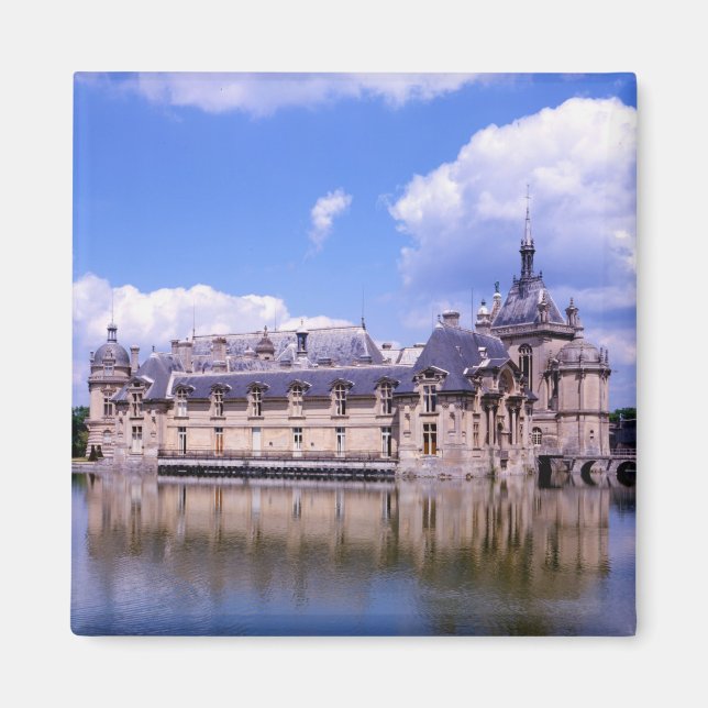 Schloss Chantilly, Oise, Frankreich Magnet (Vorne)