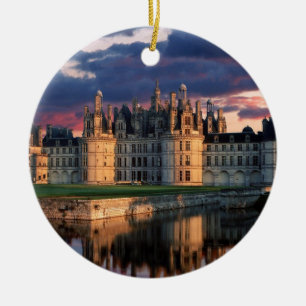 Schloss chateau de Chambord, Loire Valley, Keramikornament