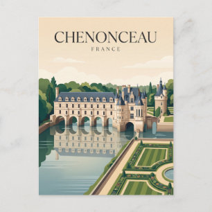 Schloss Chenonceau Frankreich Postkarte