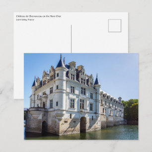 Schloss Chenonceau im Loiretal - Frankreich Postkarte