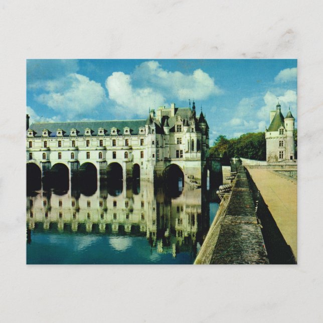 Schloss Chenonceau, Indre et Loire 1 Postkarte (Vorderseite)