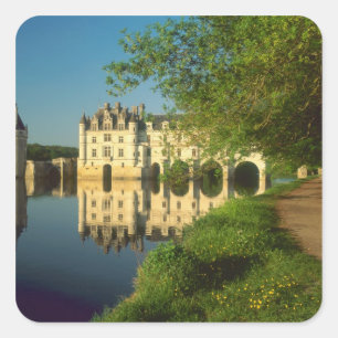 Schloss Chenonceau, Loire-Tal, Quadratischer Aufkleber