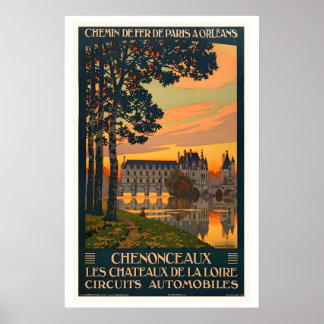 Schloss Chenonceau Schlosser des Loire-Tals Poster