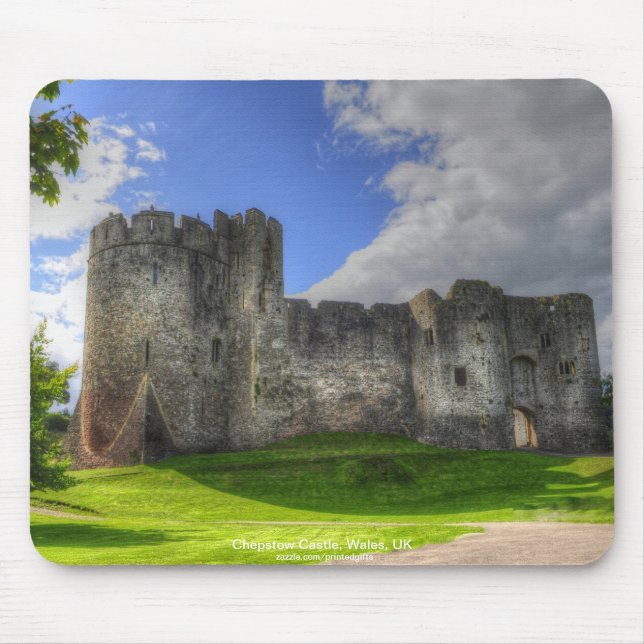Schloss Chepstow, Wye Valley, Monmouthshire, Wales Mousepad (Vorne)