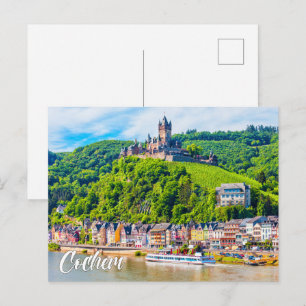 Schloss Cochem, Deutschland Postkarte