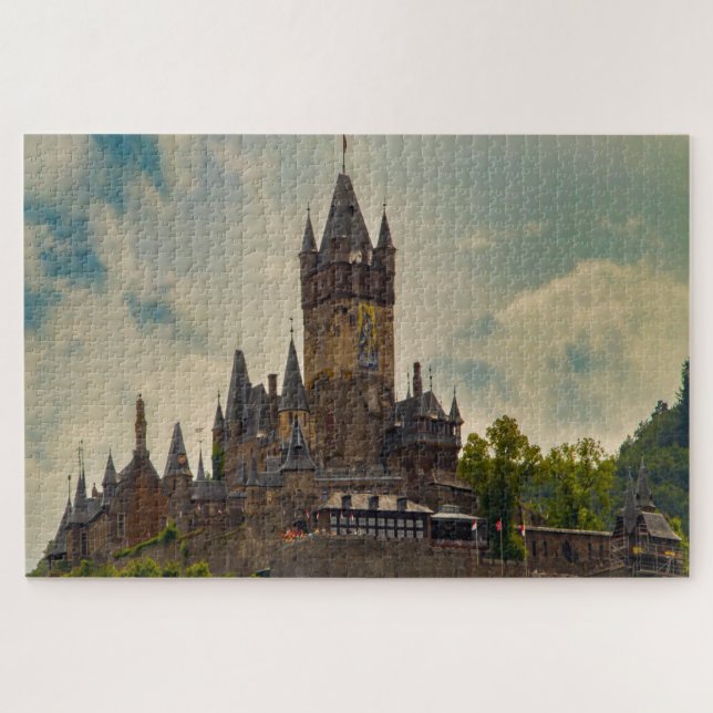 Schloss Cochem Mosel Reichsburg. Puzzle (Horizontal)
