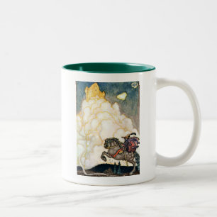 Schloss der rosigen Wolken Zweifarbige Tasse