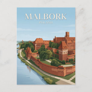 Schloss des Deutschen Ordens Polen Postkarte