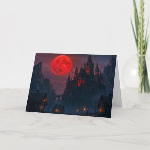 Schloss des Vampirbluts Feiertagskarte