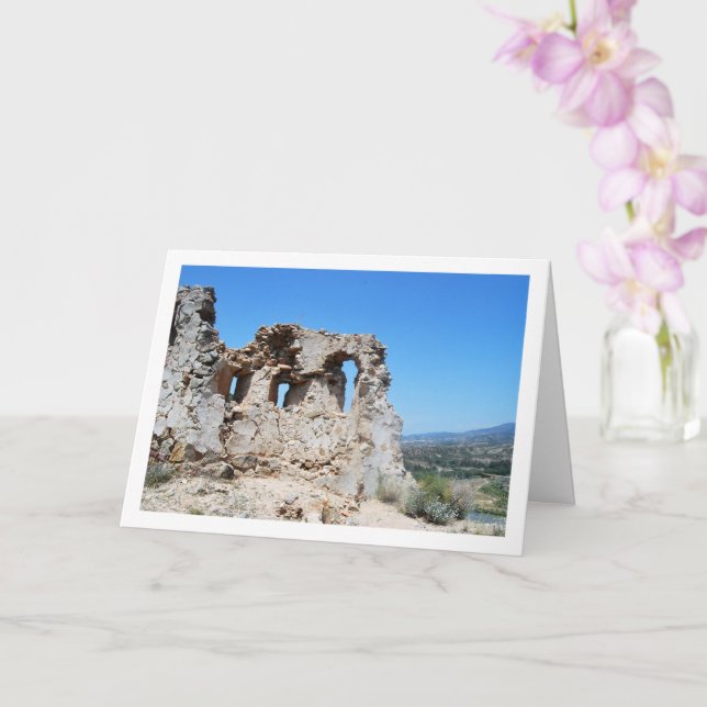 Schloss Domeño in Domeño Viejo, Valencia, Spanien Karte (Orchidee)