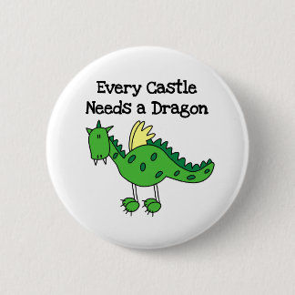 Schloss-Drache Button