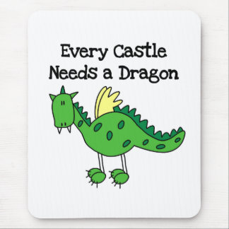 Schloss-Drache Mousepad
